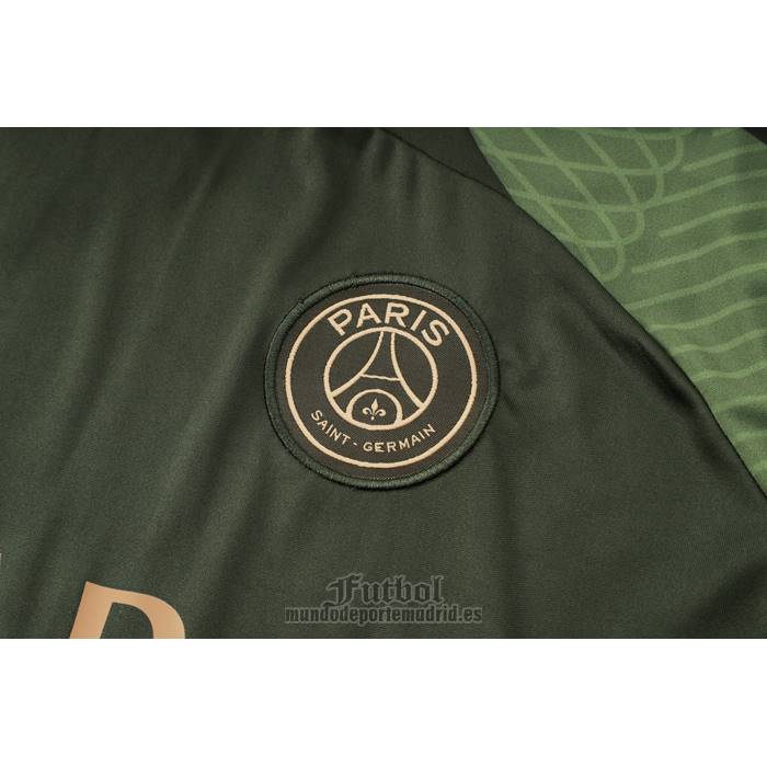 Chandal del Paris Saint-Germain Jordan Manga Corta 2024-2025 Verde - Pantalon Corto